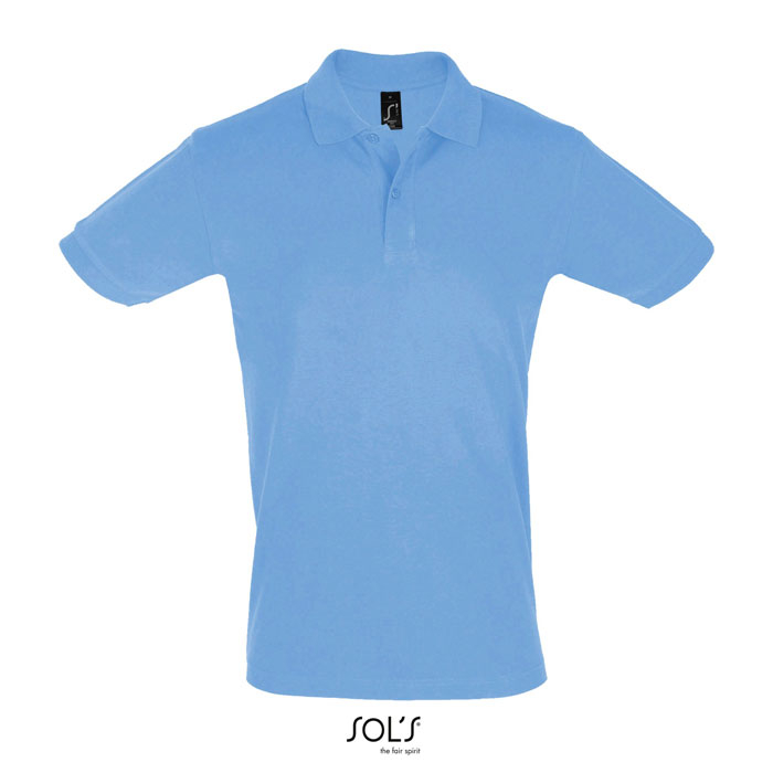 Polo personnalisable pour homme 180g - PERFECT Ciel Piqué